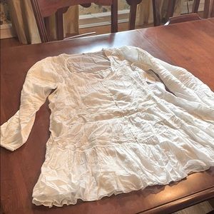 Free People 100% Cotton White dress